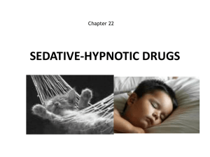 SEDATIVE-HYPNOTIC DRUGS