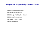 Chapter 13: Magnetically Coupled Circuit