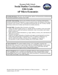 12th Grade AP Microeconomics Standards