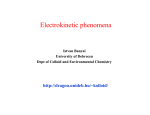 Electrokinetic phenomena