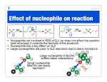 Effect of nucleophile on reaction