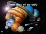 Mercury`s Formation