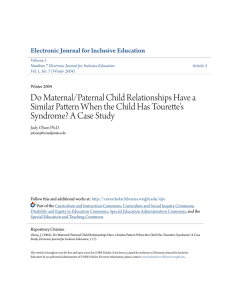 Do Maternal/Paternal Child Relationships Have a Similar Pattern