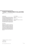 target pressures in glaucoma