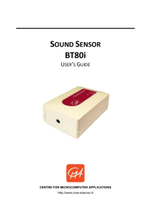 Sound Sensor BT80i - CMA