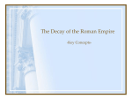 The Decay of the Roman Empire