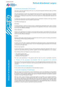 Retinal detachment surgery