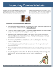 Increasing Calories in Infants