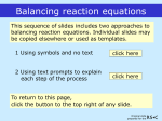 `Reaction equations` (PPT 205kB)