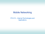 Mobile Networking