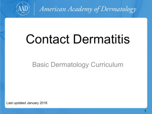 Contact Dermatitis - American Academy of Dermatology