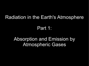 Radiation in the Earth`s Atmosphere Part 1 - IMPRS-gBGC