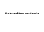 Natural Resources Paradox PPT