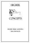 Higher Concepts Higher Music Listening 2014 Onwards Music