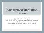 Synchrotron Radiation: Examples