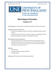 Neurological Disorders Grades 9-12