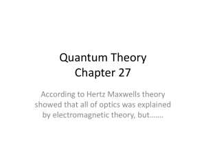 Quantum Theory Chapter 27