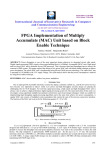 FPGA Implementation of Multiply Accumulate (MAC) Unit based on