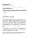 Electrical conduction - University of Toronto Physics