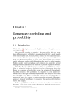 Language modeling and probability