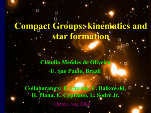 The kinematics of Galaxies in Compact Groups