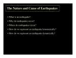 The Nature and Cause of Earthquakes