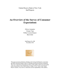An Overview of the Survey of Consumer Expectations
