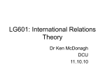 LG601: International Relations Theory