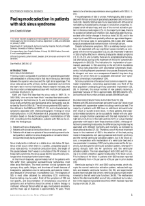 Pacing mode selection in patients with sick sinus syndrome