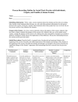 Process Recording Outline for Social Work Practice with Individuals