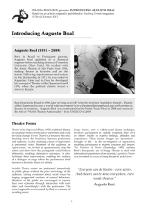 Introducing Augusto Boal