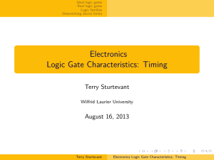 Electronics- Logic Gate Characteristics: Timing
