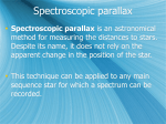 Spectroscopic parallax