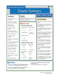 Chapter 5: Congruent Triangles