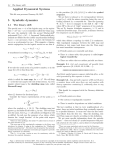 Applied Dynamical Systems 5 Symbolic dynamics