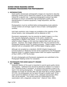 SCHEIE IMAGE READING CENTER STANDARD PROCEDURES