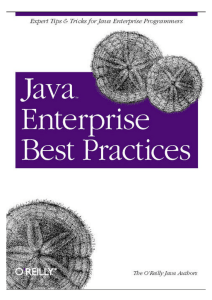 Java Enterprise Best Practices