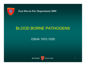 BLOOD BORNE PATHOGENS - east haven fire department