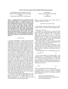 Power Converters and Control of Renewable Energy Systems