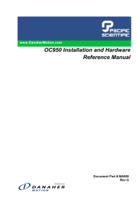OC950 Installation and Hardware Reference Manual
