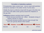 Formation of planetary systems Protoplanetary disks contain dust