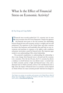 What Is the Effect of Financial Stress on Economic Activity?