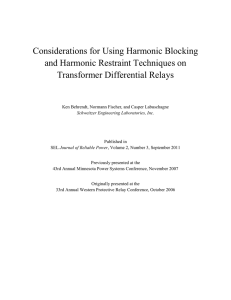 Considerations for Using Harmonic Blocking and Harmonic