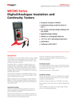 MIT200 Series Digital/Analogue Insulation and Continuity Testers