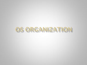 Operating system organization