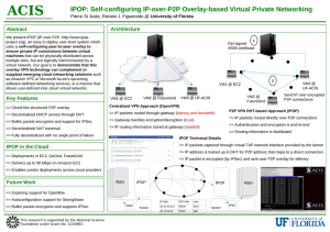 IPOP: Self-configuring IP-over-P2P Overlay