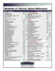 Modality of Choice Reference Guide