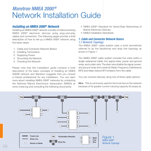 Maretron NMEA 2000 Network Installation Guide