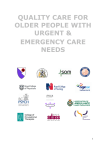 Quality Care for Older People with Urgent and Emergency Care Needs