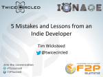 5 4 Mistakes and Lessons from an Indie Developer